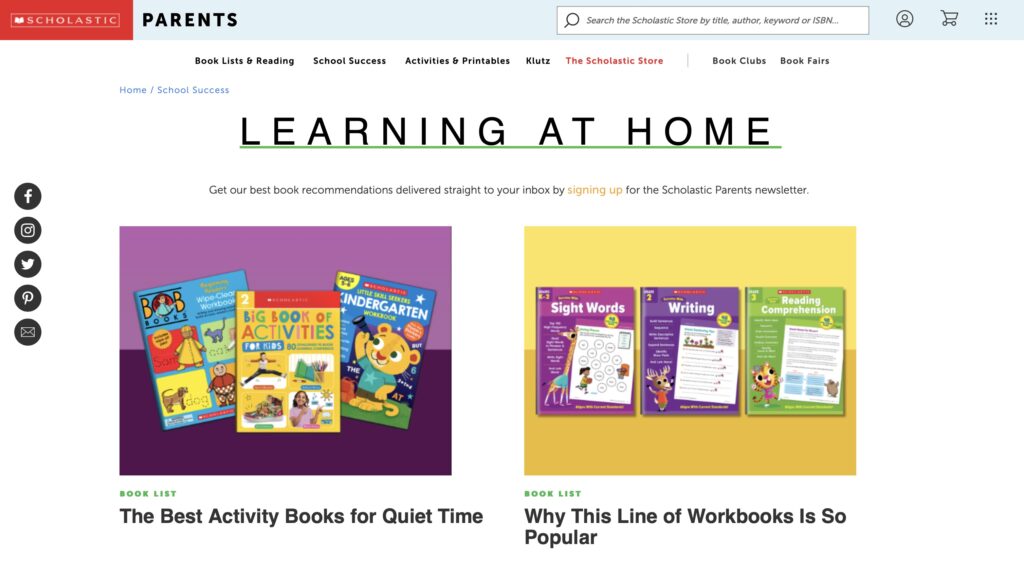 Scholastic Website