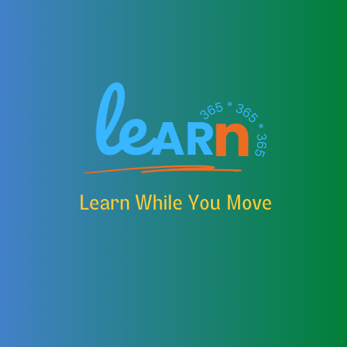 Learn 365 Logo. Learn While You Move.